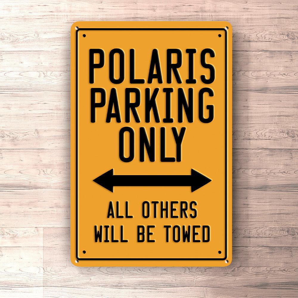 Polaris Parking Only Skilte, Musemåtte, Dørmåtte-Parking skilte-Polaris-Garage Culture Shop- garage - man cave - merchandise