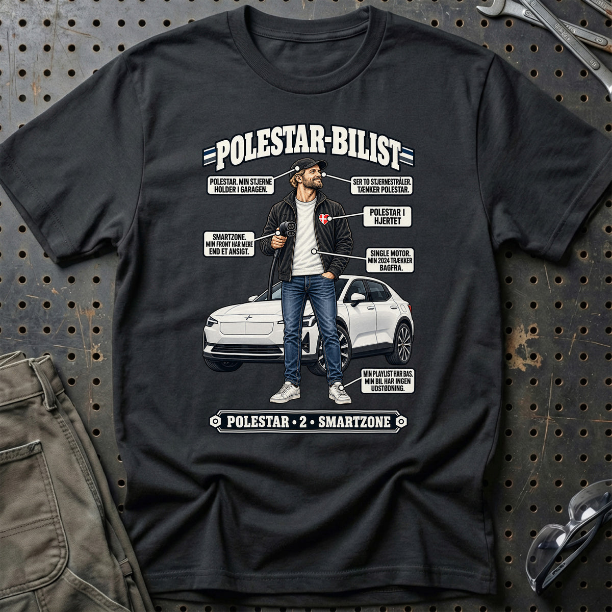 
Polestar-Bilist T-Shirt – Sort