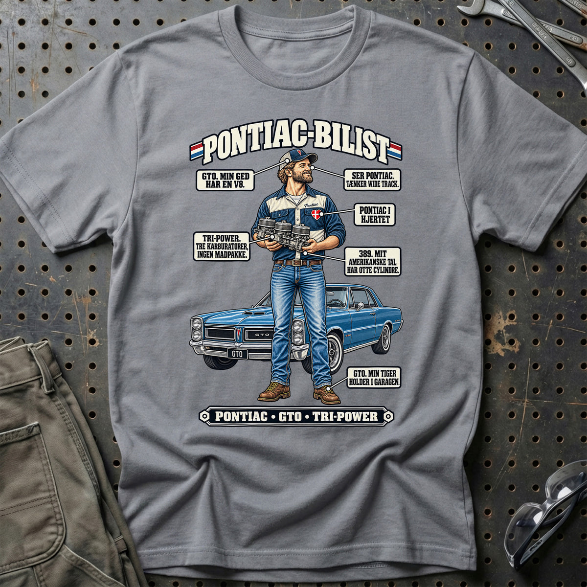 
Pontiac-Bilist T-Shirt – Grå Sport