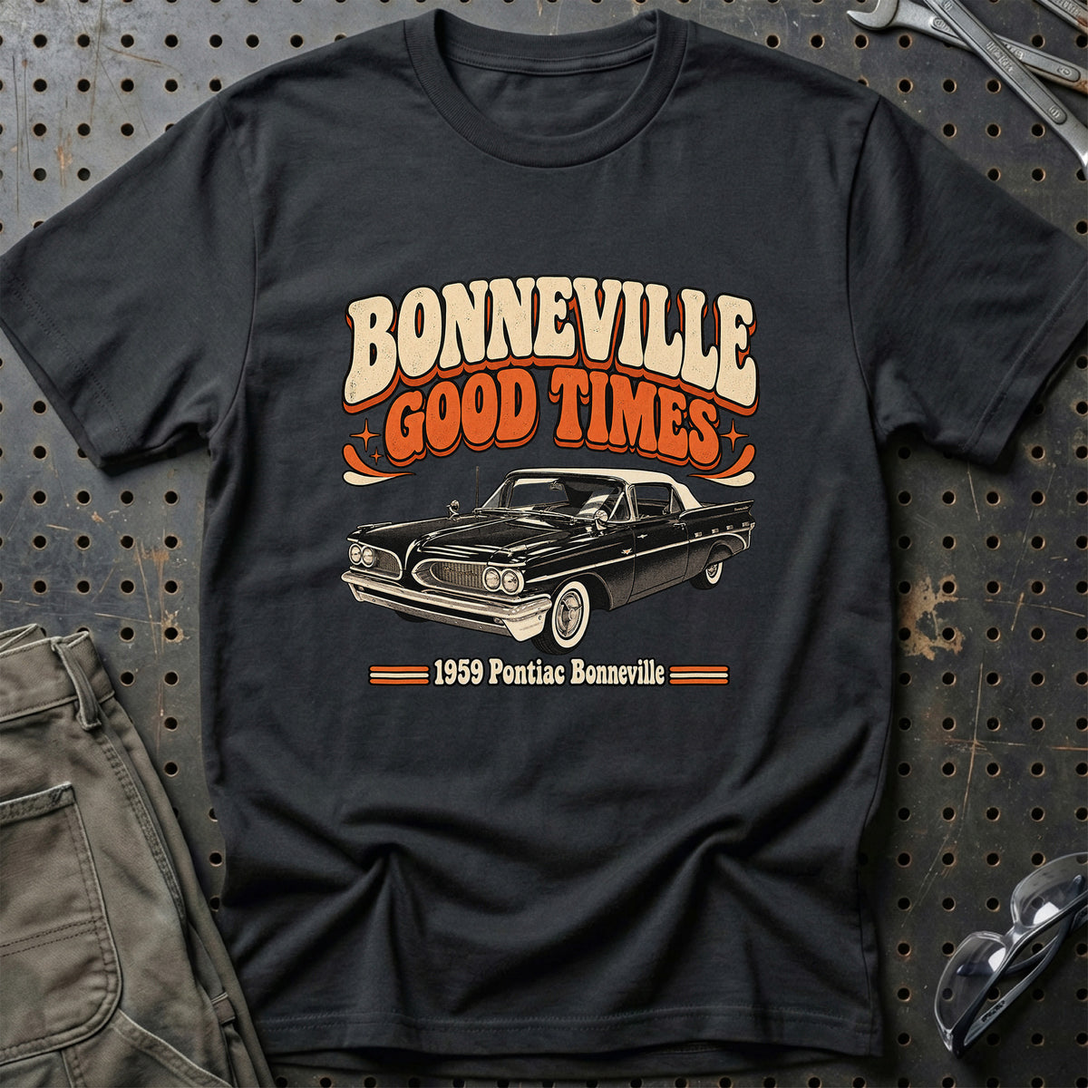 
Pontiac Bonneville 1959 – Bonneville Good Times T-Shirt – Sort