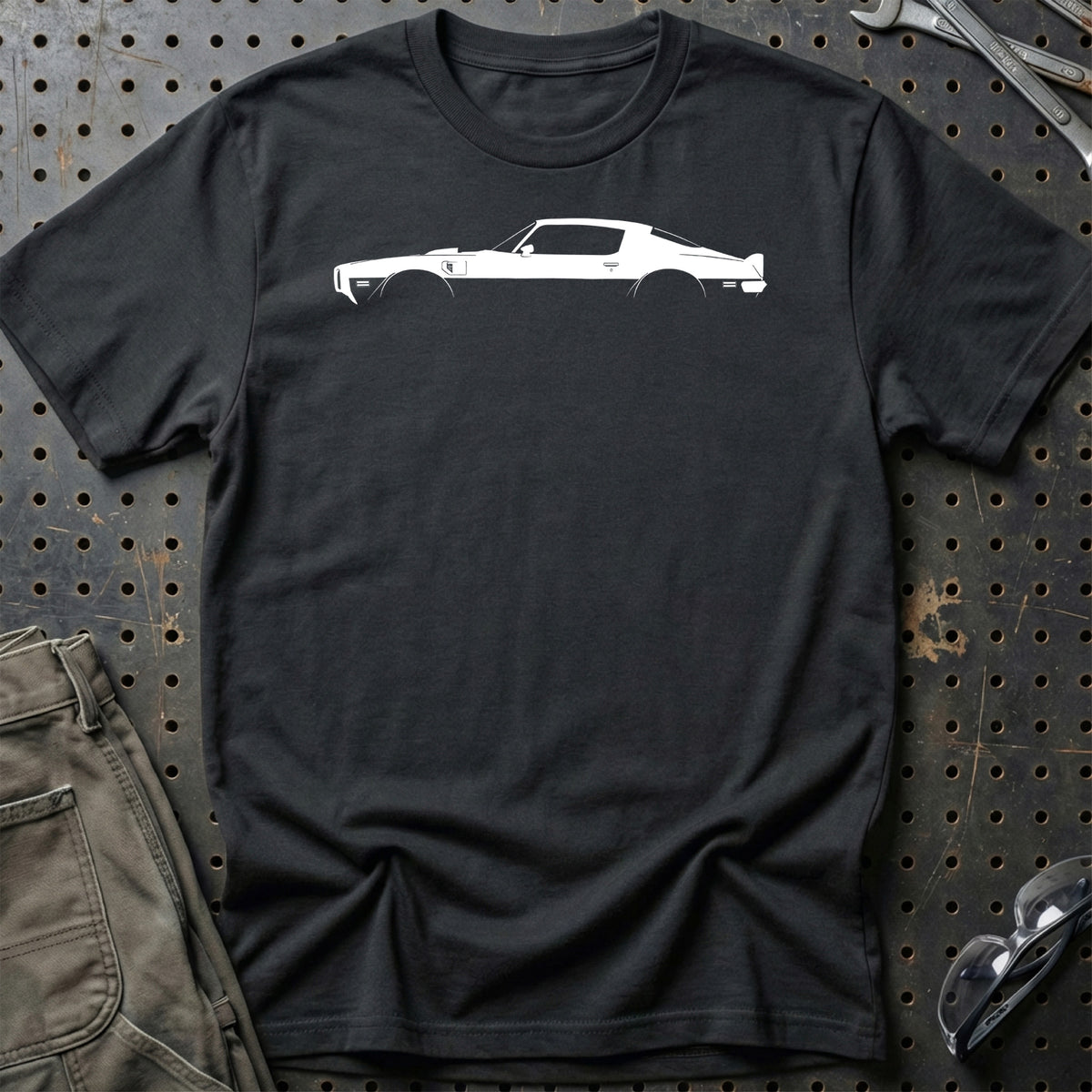 
Pontiac Firebird Trans-Am 1970-1973 Silhuet T-Shirt – Sort