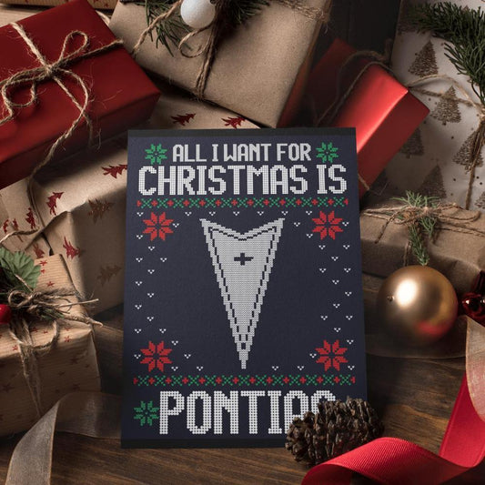 Pontiac Juleskilte All I Want For Christmas Is Skilte, Musemåtte, Dørmåtte-Skilte-Pontiac-Garage Culture Shop- garage - man cave - merchandise
