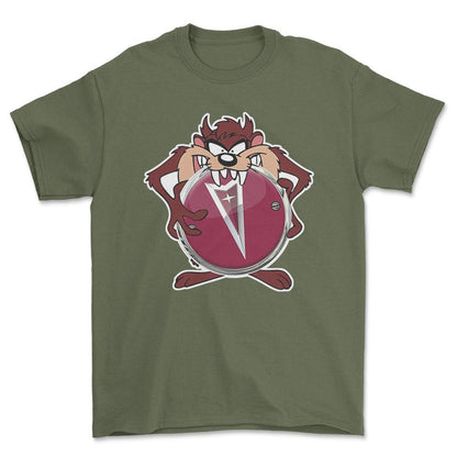 Pontiac TAZ Unisex T-Shirt , Bomuld-Beklædning-Pontiac-Grøn Militær-S-Forside-Garage Culture Shop- garage - man cave - merchandise