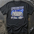 Porsche 356 Speedster T-Shirt - Retro Racing Icon T-Shirt-Beklædning-Porsche-Sort-S-Garage Culture Shop- garage - man cave - merchandise