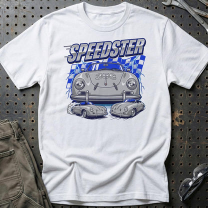 Porsche 356 Speedster T-Shirt – Retro Racing Icon - Unisex T-Shirt-Beklædning-Porsche-Hvid-S-Garage Culture Shop- garage - man cave - merchandise