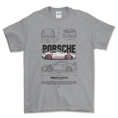 Porsche 911 GT3 RS - Unisex T-Shirt-Beklædning-Porsche-Garage Culture Shop- garage - man cave - merchandise