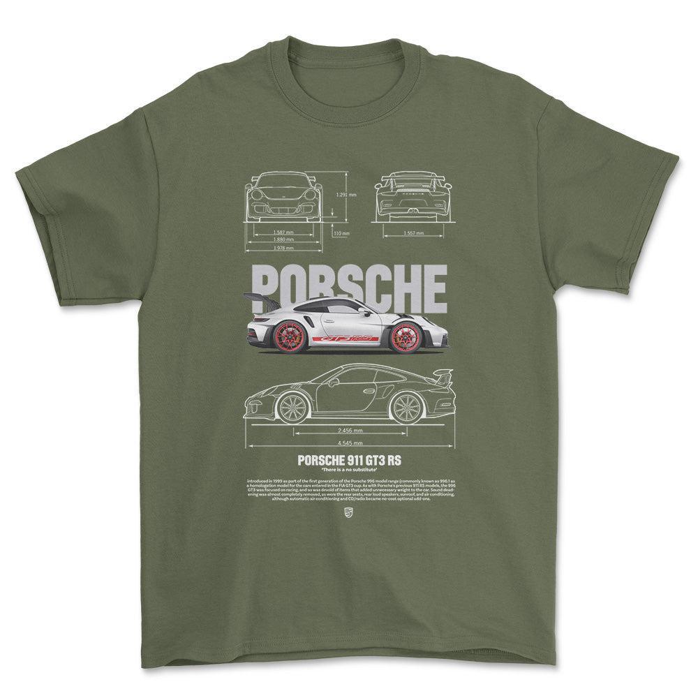 Porsche 911 GT3 RS - Unisex T-Shirt-Beklædning-Porsche-Garage Culture Shop- garage - man cave - merchandise