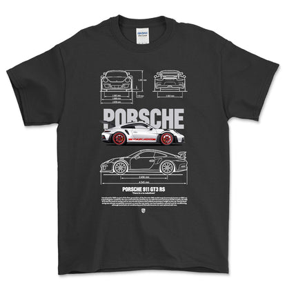Porsche 911 GT3 RS - Unisex T-Shirt-Beklædning-Porsche-Garage Culture Shop- garage - man cave - merchandise