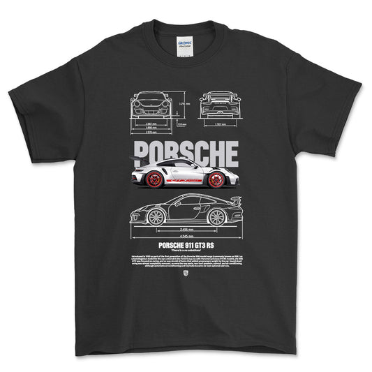 Porsche 911 GT3 RS - Unisex T-Shirt-Beklædning-Porsche-Garage Culture Shop- garage - man cave - merchandise