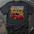 Porsche 911 Turbo T-Shirt - Air Cooled Legend T-Shirt-Beklædning-Porsche-Sort-S-Garage Culture Shop- garage - man cave - merchandise