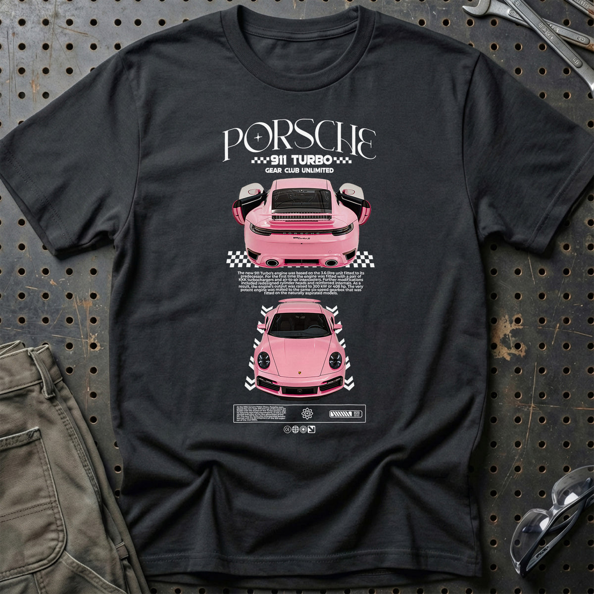 
Porsche 911 Turbo T-Shirt – Sort