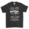 Porsche 918 Spyder T-Shirt-Beklædning-Porsche-Sort-S-Garage Culture Shop- garage - man cave - merchandise