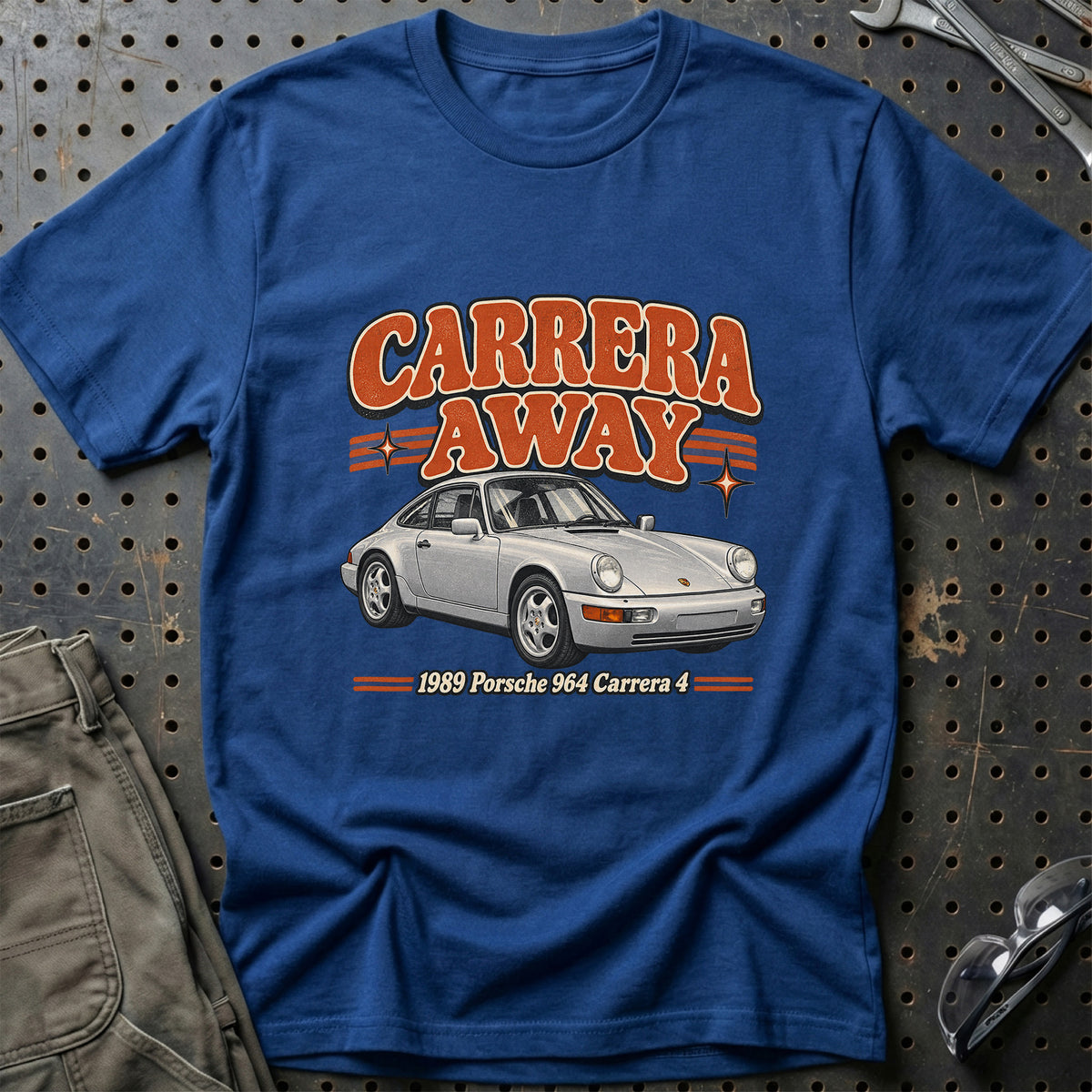 
Porsche 964 Carrera 4 1989 – Carrera Away T-Shirt – Blå Royal