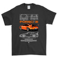 Porsche 992 T-Shirt-Beklædning-Porsche-Sort-S-Garage Culture Shop- garage - man cave - merchandise