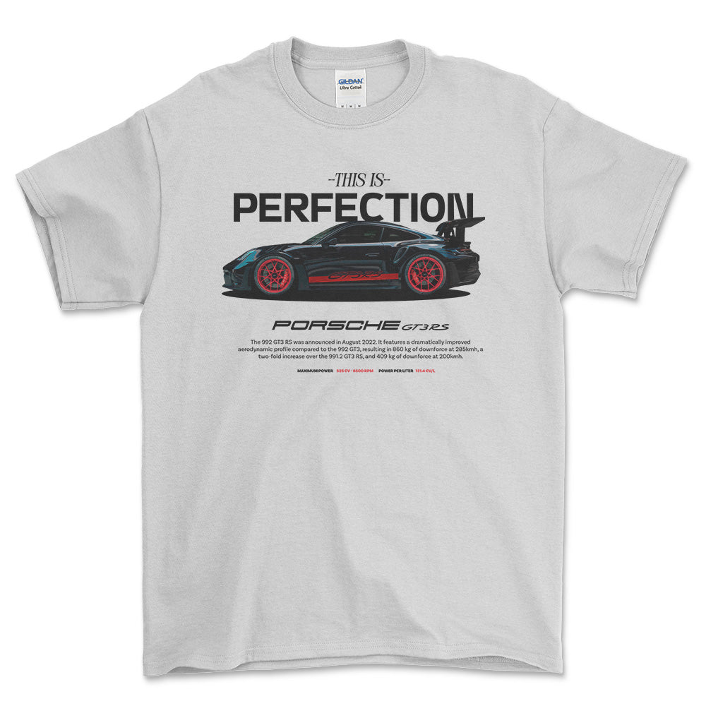 Porsche 992 - Unisex T-Shirt-Beklædning-Porsche-Hvid-S-Forside-Garage Culture Shop- garage - man cave - merchandise