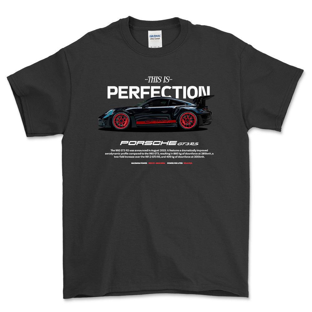 Porsche 992 - Unisex T-Shirt-Beklædning-Porsche-Sort-S-Forside-Garage Culture Shop- garage - man cave - merchandise