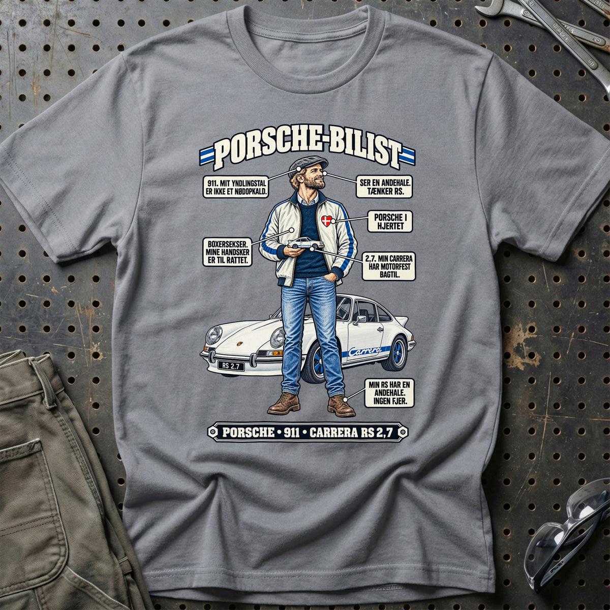 
Porsche-Bilist T-Shirt – Grå Sport