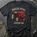 Porsche-Diesel Junior 108 T-Shirt-Beklædning-Porsche-Sort-S-Garage Culture Shop- garage - man cave - merchandise