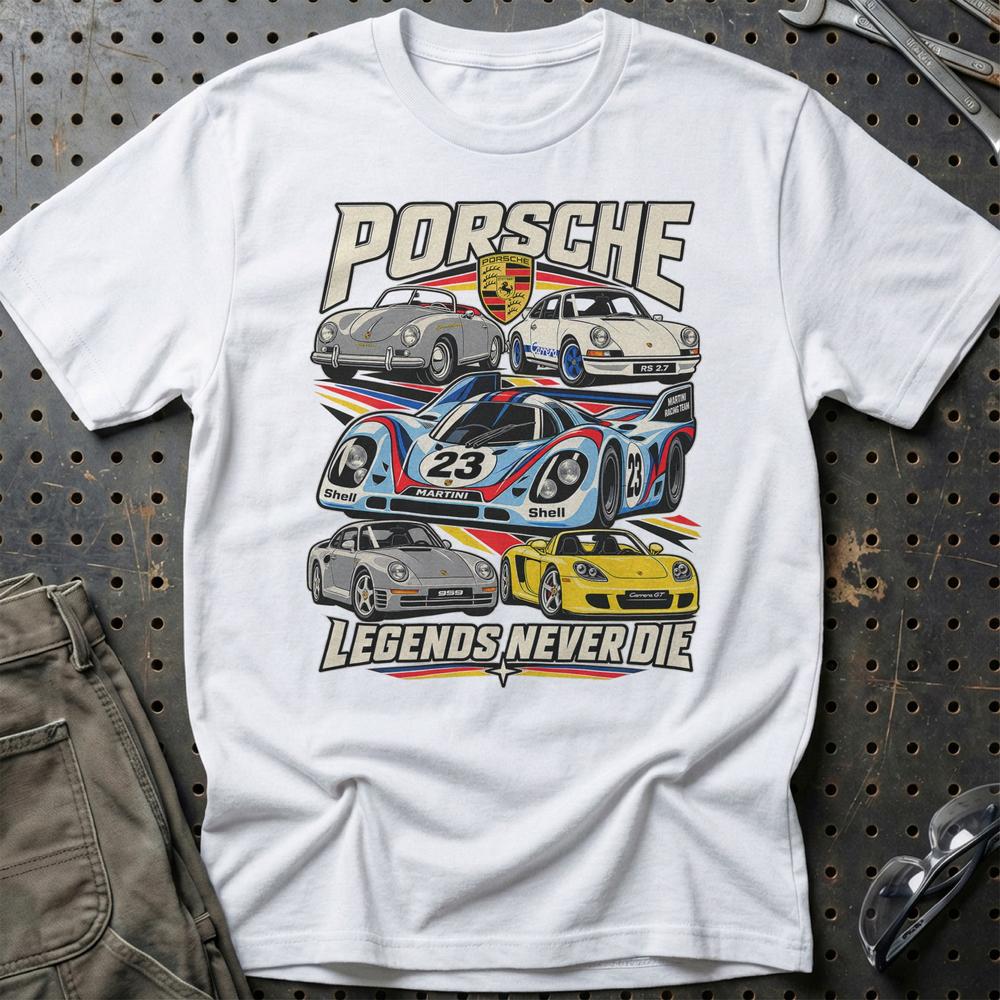 
Produktbillede af Porsche Legends Never Die T-Shirt