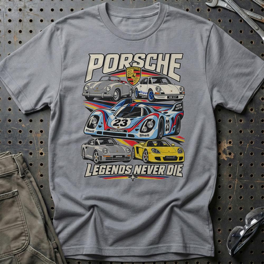 
Produktbillede af Porsche Legends Never Die T-Shirt