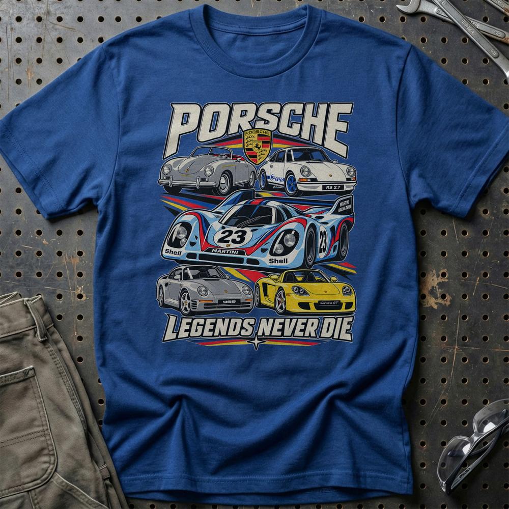 
Produktbillede af Porsche Legends Never Die T-Shirt