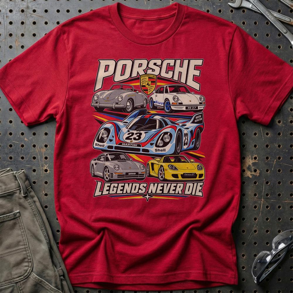 
Produktbillede af Porsche Legends Never Die T-Shirt
