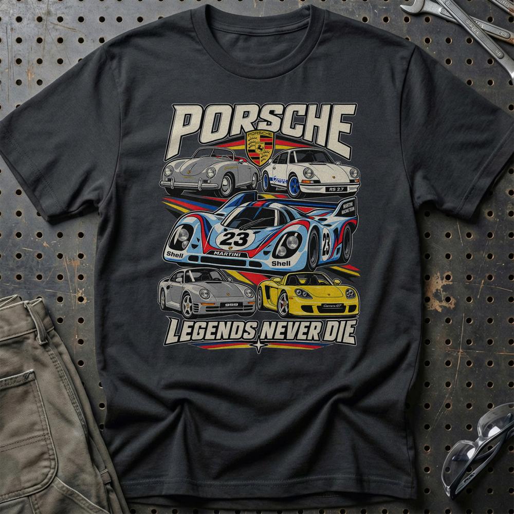 
Produktbillede af Porsche Legends Never Die T-Shirt