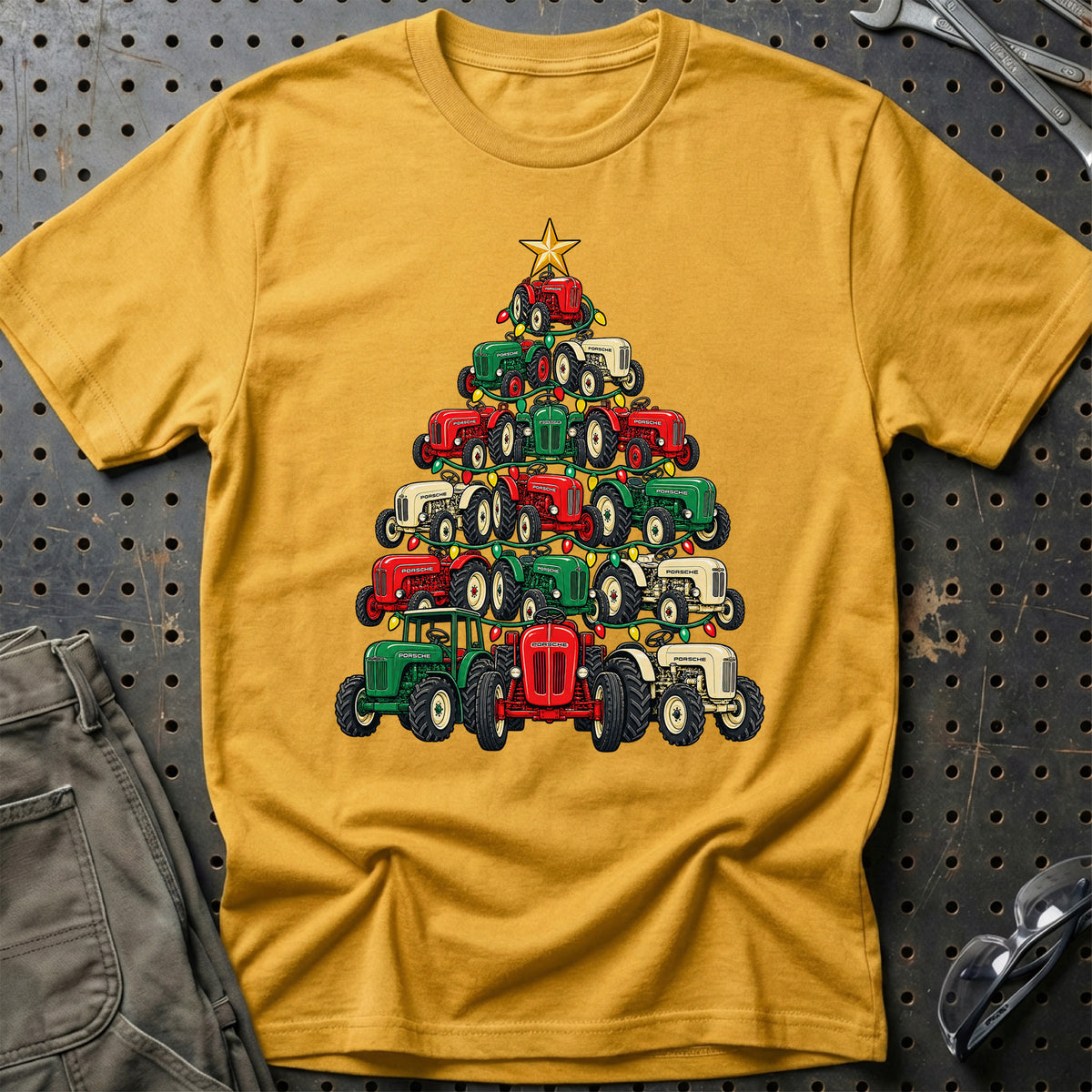 
Produktbillede af Porsche Traktor Juletræ T-Shirt