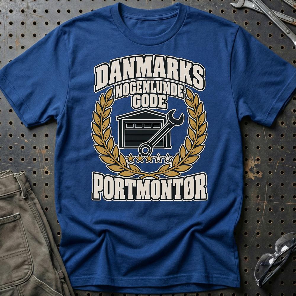
Produktbillede af Portmontør – Danmarks Nogenlunde Gode T-Shirt
