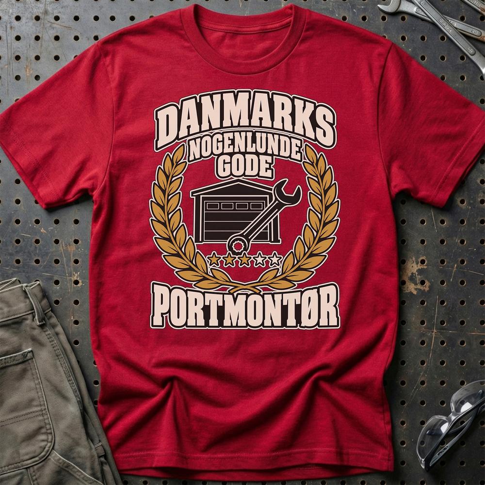 
Produktbillede af Portmontør – Danmarks Nogenlunde Gode T-Shirt
