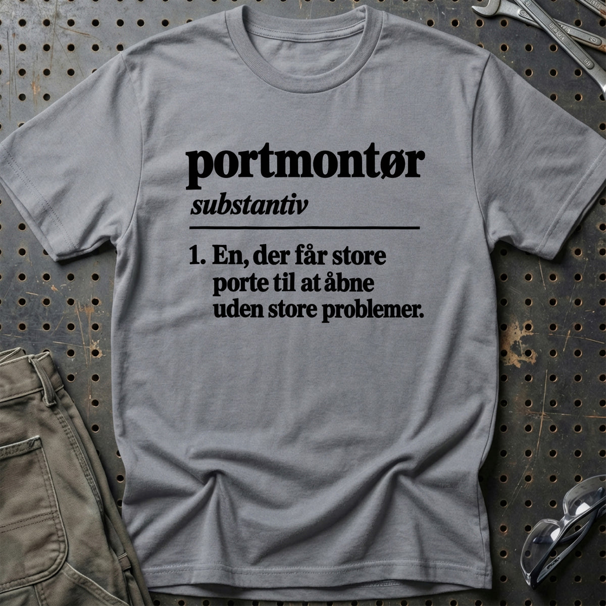 
Portmontør – Definition T-Shirt – Grå Sport