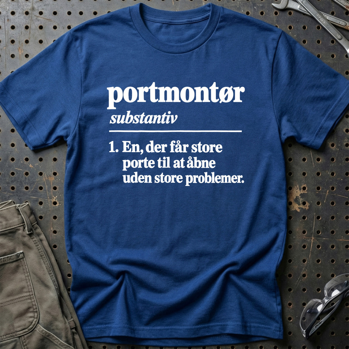 
Portmontør – Definition T-Shirt – Blå Royal