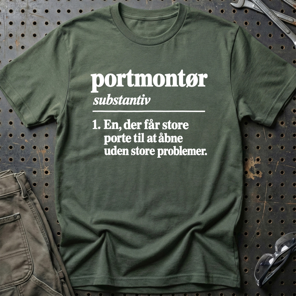 
Portmontør – Definition T-Shirt – Grøn Militær