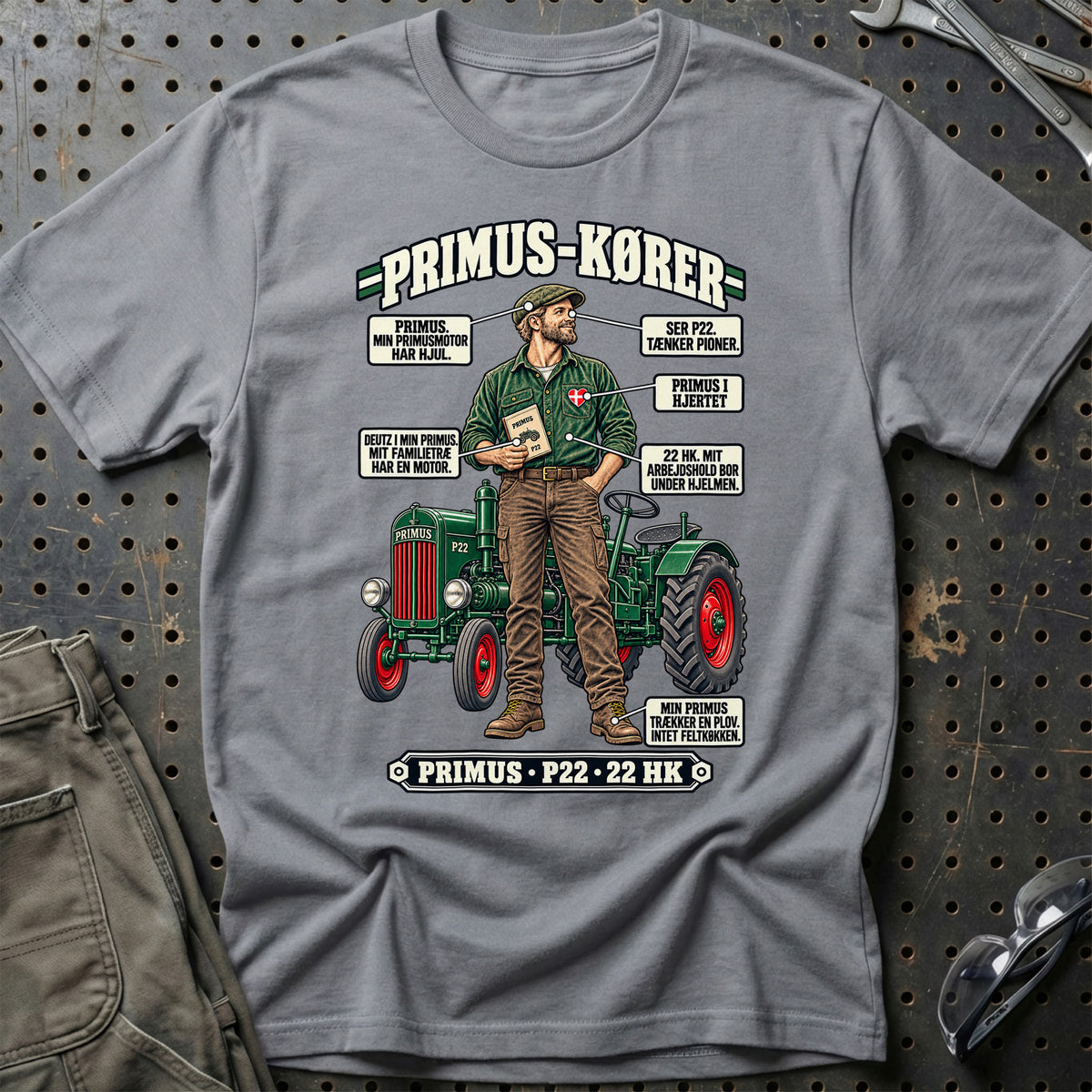 
Primus-Kører T-Shirt – Grå Sport