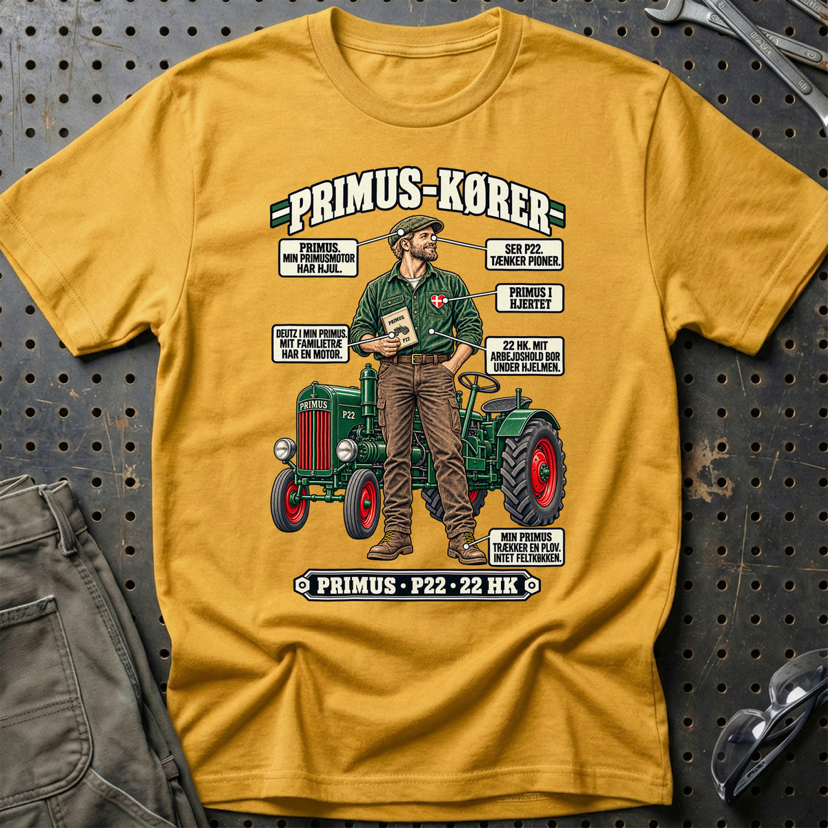 
Primus-Kører T-Shirt – Guld