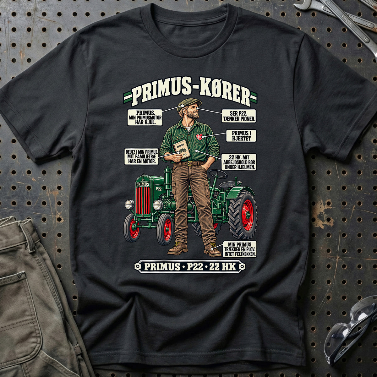 
Primus-Kører T-Shirt – Sort