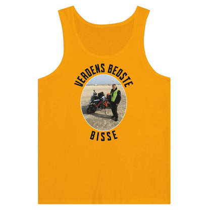 Privat - Michael - Tank Top T-Shirt , Bomuld-Beklædning-Privat-Guld-S-Forside-Garage Culture Shop- garage - man cave - merchandise