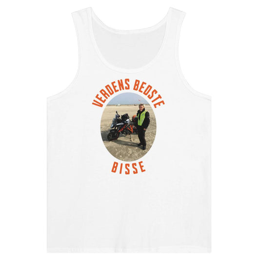 Privat - Michael - Tank Top T-Shirt , Bomuld-Beklædning-Privat-Hvid-S-Forside-Garage Culture Shop- garage - man cave - merchandise