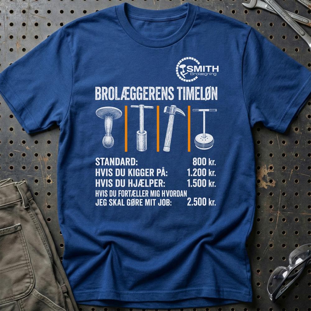 Privat Smith T-Shirt-Beklædning-Privat-Blå Royal-S-Garage Culture Shop- garage - man cave - merchandise