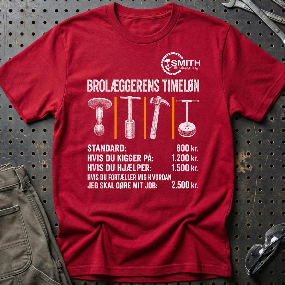 Privat Smith T-Shirt-Beklædning-Privat-Rød-S-Garage Culture Shop- garage - man cave - merchandise