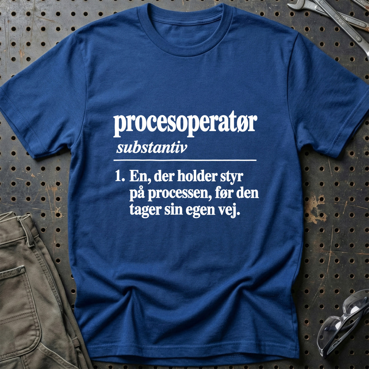 
Procesoperatør – Definition T-Shirt – Blå Royal