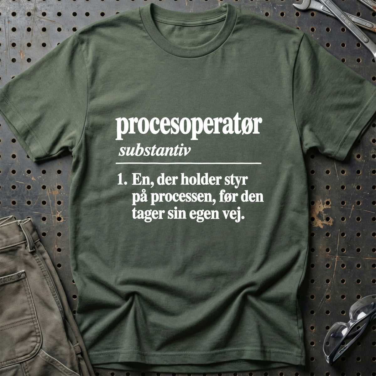 
Procesoperatør – Definition T-Shirt – Grøn Militær