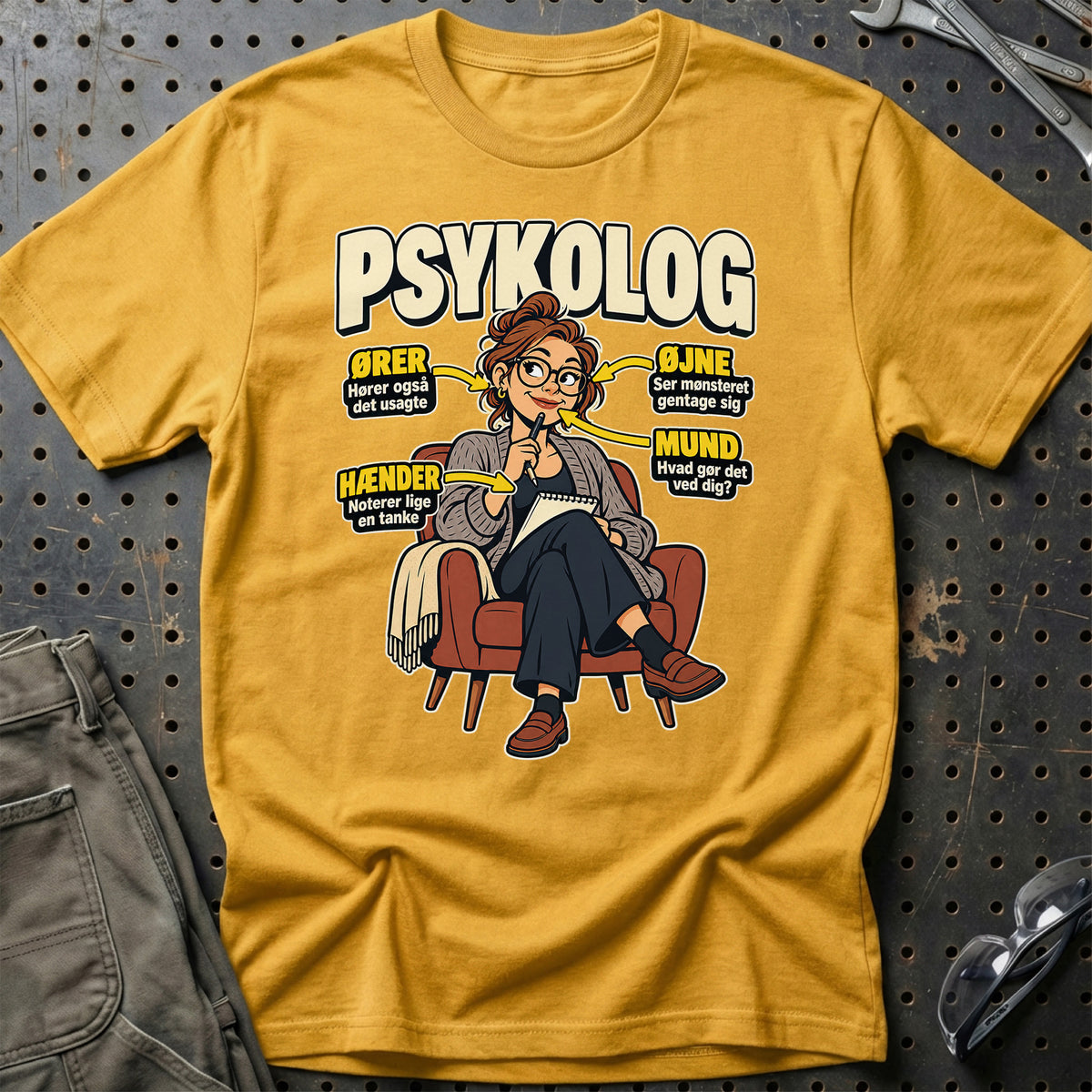 
Produktbillede af Psykolog – Anatomi T-Shirt