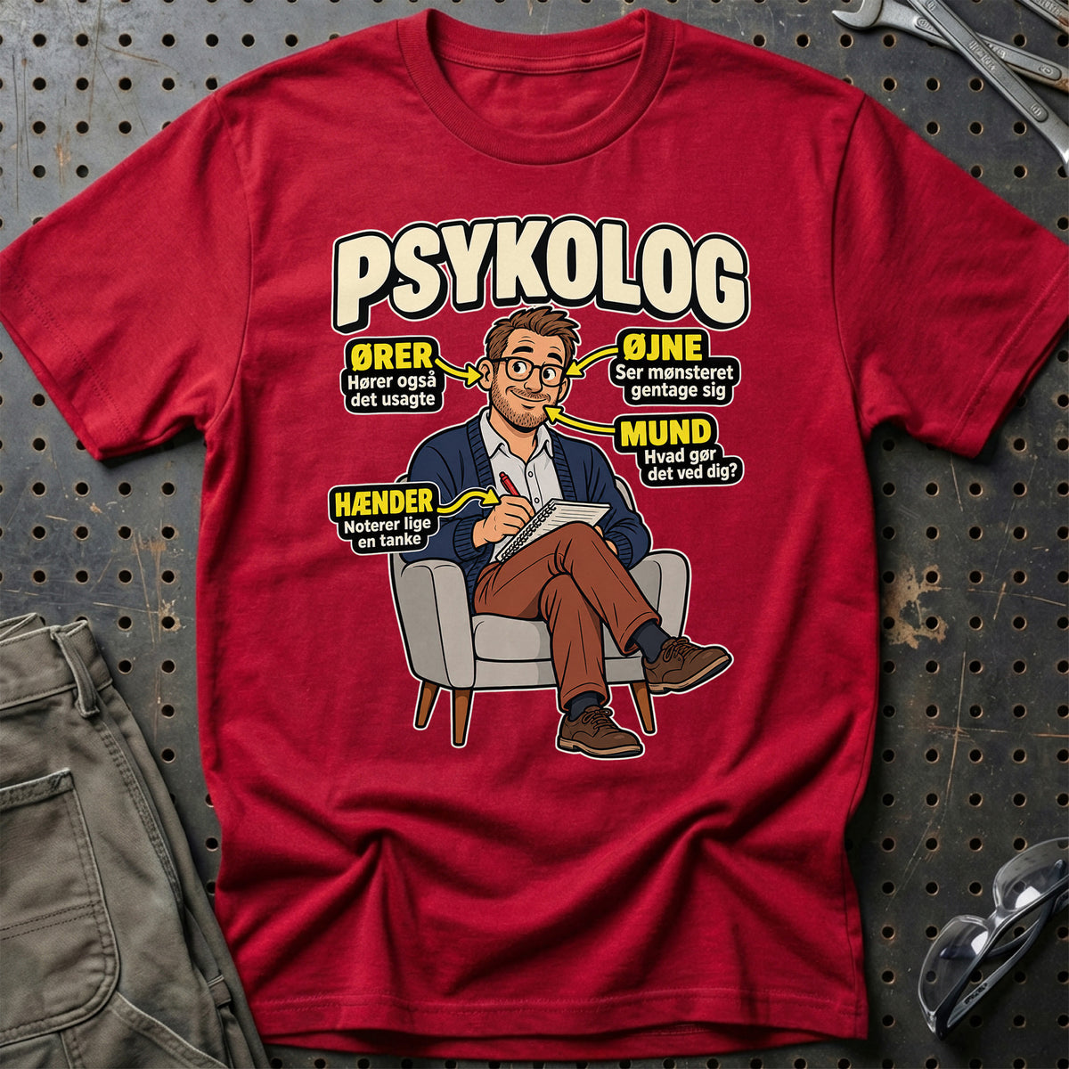 
Produktbillede af Psykolog – Anatomi T-Shirt
