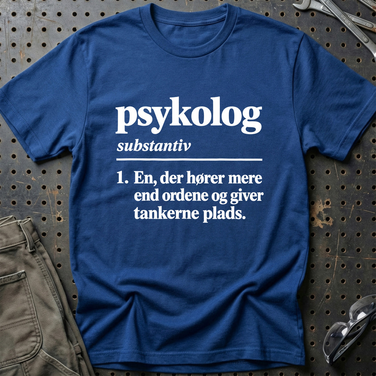 
Psykolog – Definition T-Shirt – Blå Royal