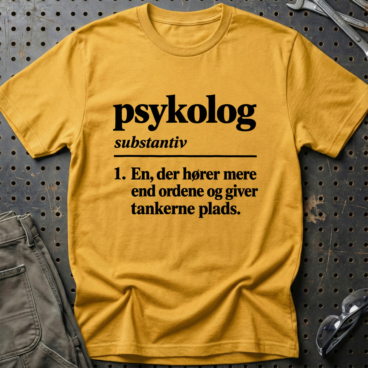 
Psykolog – Definition T-Shirt – Guld