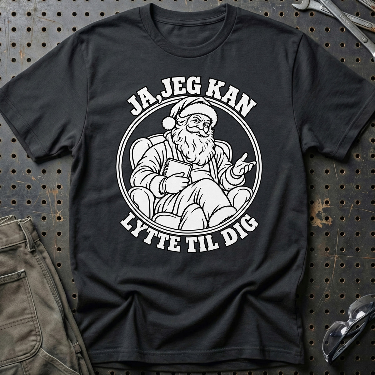 
Psykolog – Santa Kan Det – Jul T-Shirt – Sort