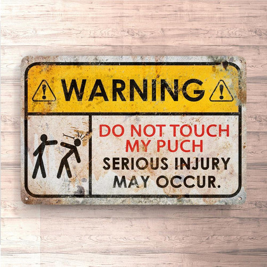 Puch Dont Touch My Puch - Skilte, Musemåtte, Dørmåtte , Plakat-Skilte-Puch-Garage Culture Shop- garage - man cave - merchandise