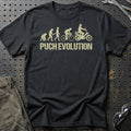 Puch Evolution T-Shirt-Beklædning-Puch-Sort-S-Garage Culture Shop- garage - man cave - merchandise
