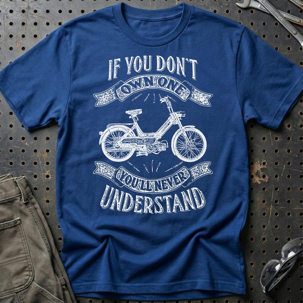 Puch - If You Dont Own One Puch Maxi-1 K Youll Never Understand T-Shirt-Beklædning-Puch-Blå Royal-S-Garage Culture Shop- garage - man cave - merchandise